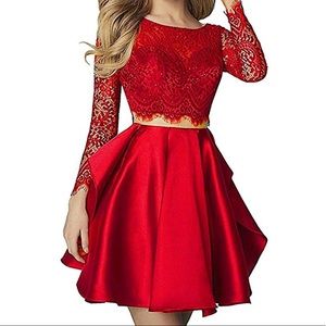 NWT 2 piece drk red homecoming/special event dress